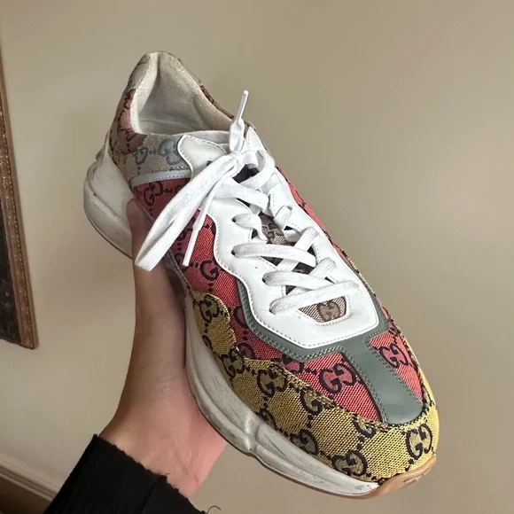 GUCCI RYTHON SNEAKERS SIZE 13 - Picture 3 of 5